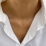 Alberta 2.0 Pear Lab-Grown Diamond Solitaire, Bezel Necklace