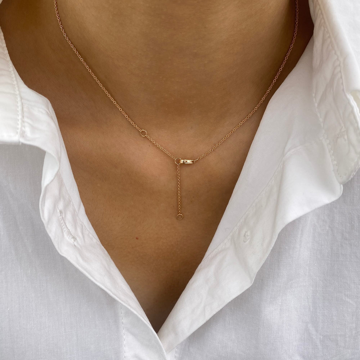 Alberta 2.0 Pear Lab-Grown Diamond Solitaire, Bezel Necklace