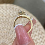 Anika 3.4 Marquise Lab-Grown Diamond Three Stone Ring