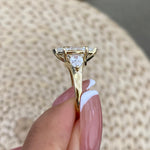 Anika 3.4 Marquise Lab-Grown Diamond Three Stone Ring