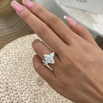 Anika 3.4 Marquise Lab-Grown Diamond Three Stone Ring