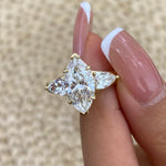 Anika 3.4 Marquise Lab-Grown Diamond Three Stone Ring