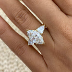 Anika 3.4 Marquise Lab-Grown Diamond Three Stone Ring