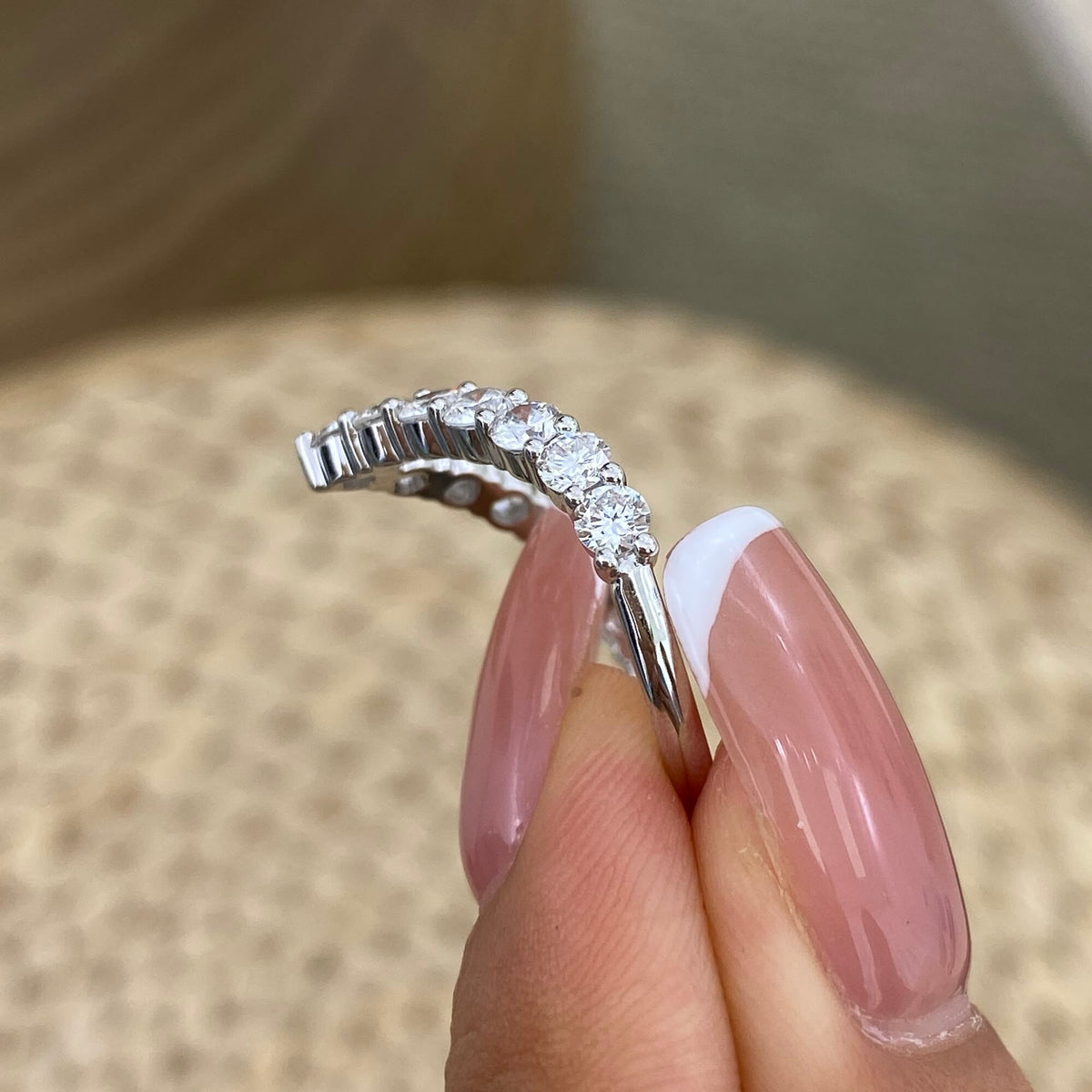 Alexandria 1.2 Round Lab-Grown Diamond Contoured, Special Ring