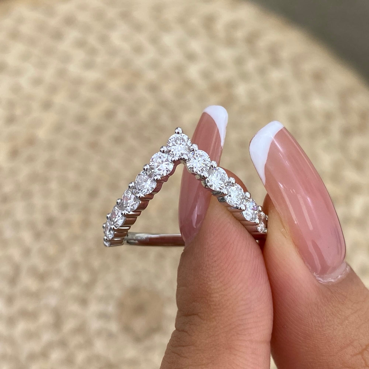 Alexandria 1.2 Round Lab-Grown Diamond Contoured, Special Ring