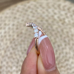 Alexandria 1.2 Round Lab-Grown Diamond Contoured, Special Ring