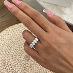 Alaina 2.1 Oval Lab-Grown Diamond Half-Eternity Ring