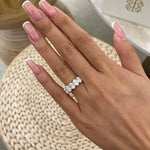 Alaina 2.1 Oval Lab-Grown Diamond Half-Eternity Ring
