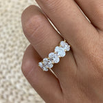 Alaina 2.1 Oval Lab-Grown Diamond Half-Eternity Ring