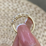 Alaina 2.1 Oval Lab-Grown Diamond Half-Eternity Ring