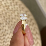 Alaina 2.1 Oval Lab-Grown Diamond Half-Eternity Ring