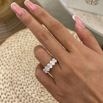 Alaina 2.1 Oval Lab-Grown Diamond Half-Eternity Ring