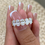 Alaina 2.1 Oval Lab-Grown Diamond Half-Eternity Ring