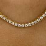 Agnes 11.8 Round Lab-Grown Diamond Tennis Necklace