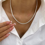 Agnes 26.0 Round Lab-Grown Diamond Tennis Necklace