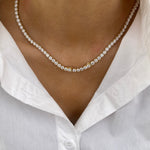 Agnes 26.0 Round Lab-Grown Diamond Tennis Necklace