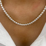 Agnes 26.0 Round Lab-Grown Diamond Tennis Necklace