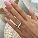 Addison 1.5 Oval Lab-Grown Diamond Half-Eternity Ring