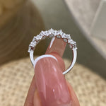 Addison 1.5 Oval Lab-Grown Diamond Half-Eternity Ring