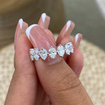 Addison 1.5 Oval Lab-Grown Diamond Half-Eternity Ring