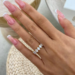 Addison 1.5 Oval Lab-Grown Diamond Half-Eternity Ring