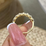Addison 1.5 Oval Lab-Grown Diamond Half-Eternity Ring