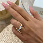 Addison 1.5 Oval Lab-Grown Diamond Half-Eternity Ring