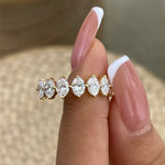 Addison 1.5 Oval Lab-Grown Diamond Half-Eternity Ring