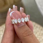 Addison 1.5 Oval Lab-Grown Diamond Half-Eternity Ring