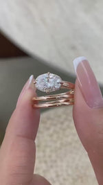 Ashley 2 Oval Lab-Grown Diamond Solitaire, Special Ring