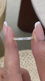 Regina 0.8 Lab-Grown Diamond Half-Eternity, Side Stone Ring