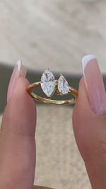 Joy 1.2 Marquise,Pear Lab-Grown Diamond Toi  Moi, Special Ring