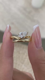 Alicia 0.7 Pear Lab-Grown Diamond Solitaire, Special Ring