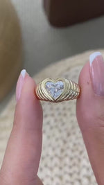 Lauren 1.5 Heart Lab-Grown Diamond Special, Bezel Ring
