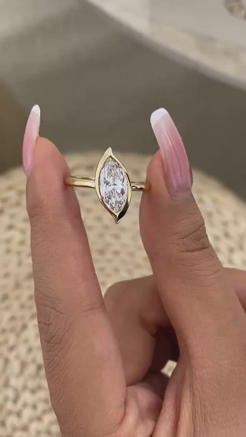Margot 1.5 Marquise Lab-Grown Diamond Solitaire, Special Ring