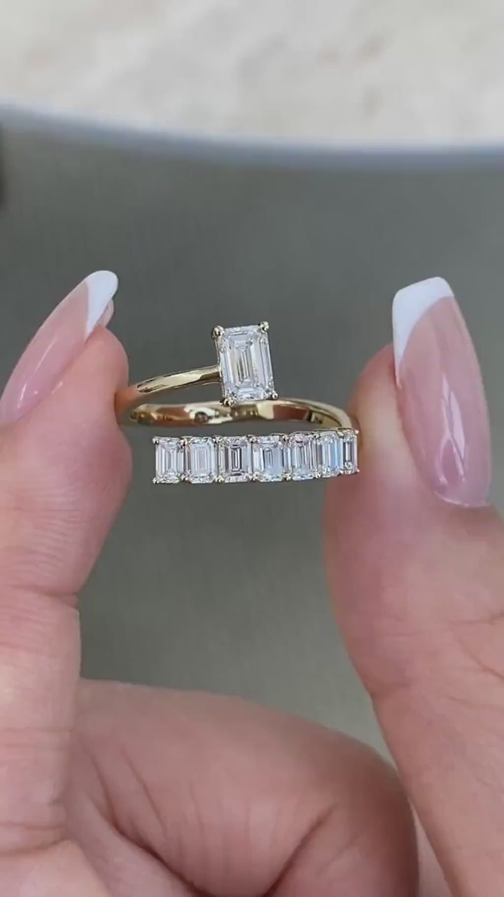 Sloane 1.4 Emerald Lab-Grown Diamond Special, Half-Eternity Ring