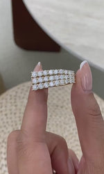 Adrianna 3.1 Round Lab-Grown Diamond Special, Half-Eternity Ring