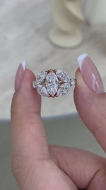 Whitney 2.9 Marquise Lab-Grown Diamond Halo, Special Ring