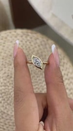 Margot 0.8 Marquise Lab-Grown Diamond Solitaire, Special Ring