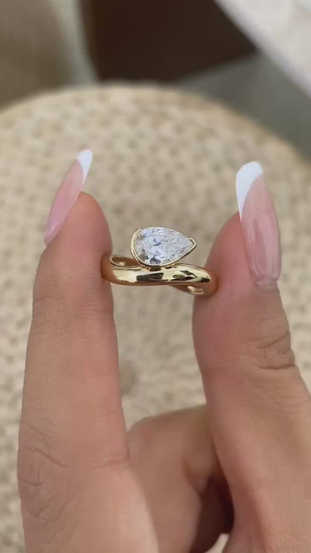 Nova 0.8 Pear Lab-Grown Diamond Solitaire, Special Ring