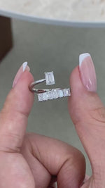 Sloane 1.3 Emerald Lab-Grown Diamond Special, Half-Eternity Ring