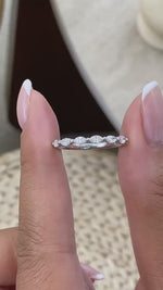 Julie 0.4 Lab-Grown Diamond Half-Eternity, Side Stone Ring