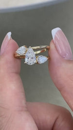 Sophie 1.6 Pear Lab-Grown Diamond Three Stone, Special Ring