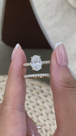 Naomi 3.0 Round Lab-Grown Diamond Bridal Set, Hidden Halo Engagement Ring