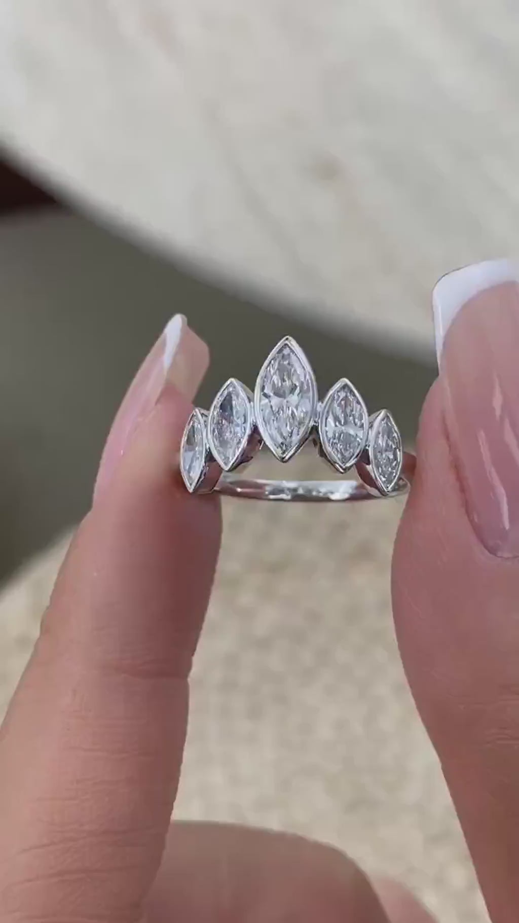 Ivy 1.1 Marquise Lab-Grown Diamond Contoured, Special Ring