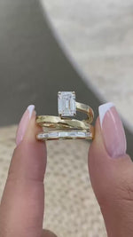 Katelyn 1.9 Emerald Lab-Grown Diamond Side Stone, Special Ring