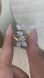 Brenda 3.3 Pear Lab-Grown Diamond Bouquet, Special Ring