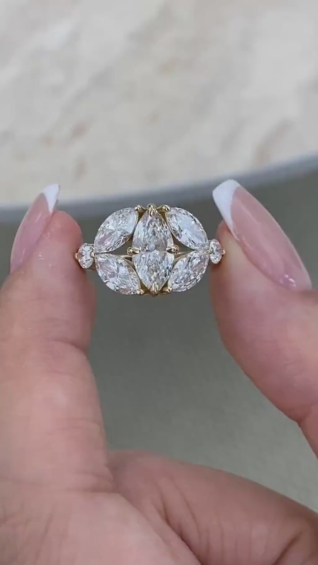 Whitney 2.9 Marquise Lab-Grown Diamond Halo, Special Ring