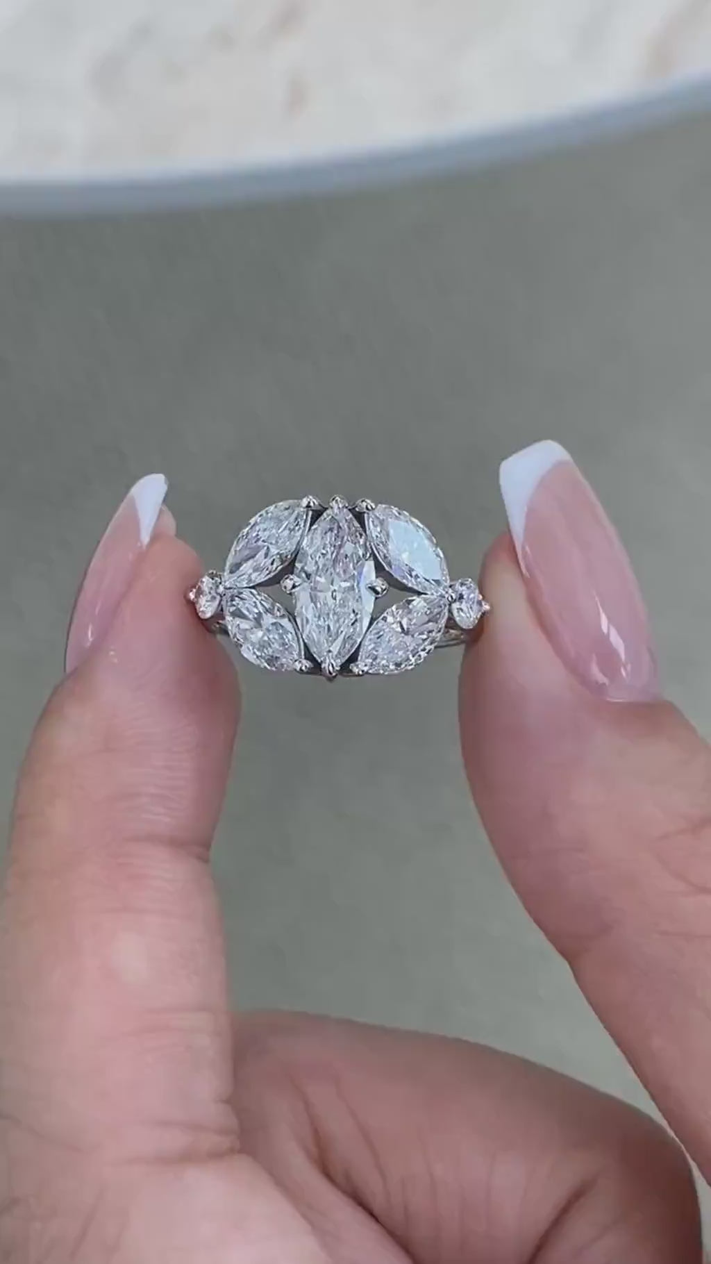 Whitney 2.8 Marquise Lab-Grown Diamond Halo, Special Ring