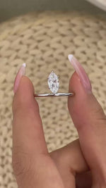 Paisley 0.8 Marquise Lab-Grown Diamond Solitaire, Special Ring